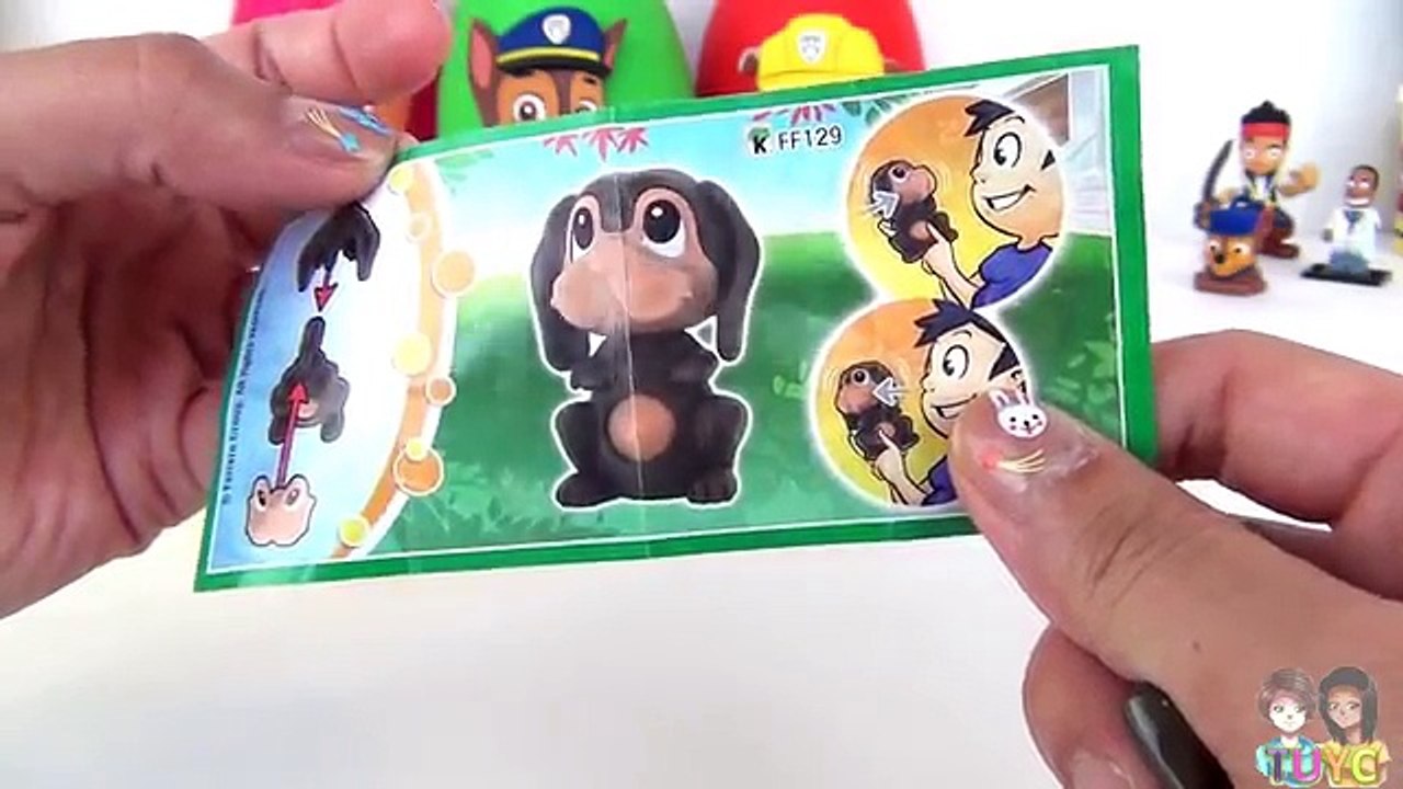 PAW PATROL Nickelodeon Play Doh Surprise Eggs Toys with Chase, Marshall, Rubble    TUYC