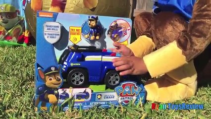PAW PATROL TOYS Nickelodeon Giant Egg Surprise opening Nick Jr Power Wheels kids video