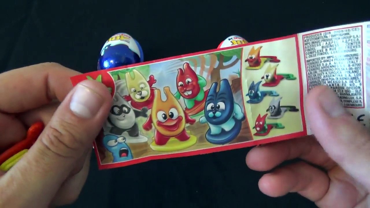 kKinder Joy Surprise Eggs TOYS PLAY Red Blue Orange Yellow Green Edition unboxing LearnСolors