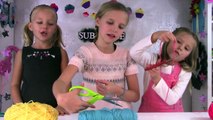 How to Make Yarn Pom Pom Cupcakes _ Kids Craft by Three Sisters _ DIY Party Decor
