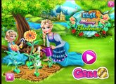 Elsa Mommy Gardening with her Daughter - Disney Frozen Princess Elsa Games For Kids