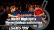 Legends Tour 2016 Highlights: Werner Schlager vs Kalinikos Kreanga