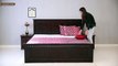 Double Beds  - Buy Adolph Bed with Storage (Walnut Finish) at Wooden Street