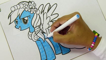 My little Pony RAINBOW DASH Coloring Pages MLP Speed Colouring Kids Art