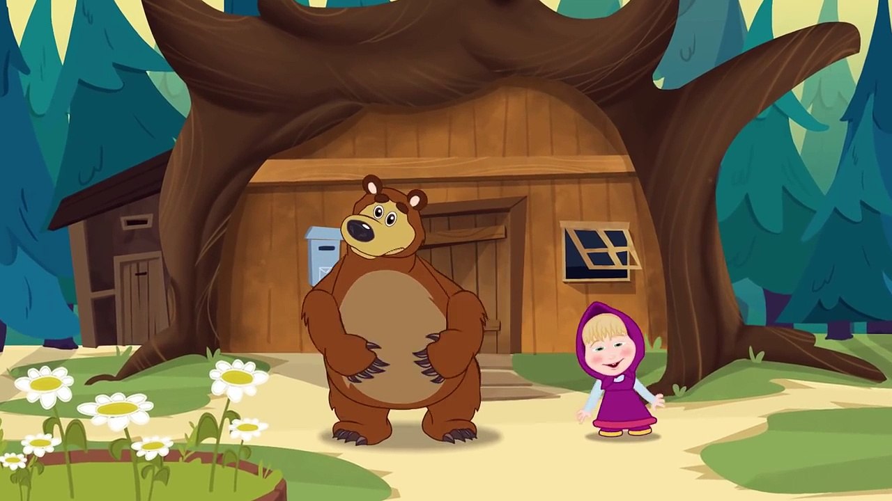 Masha and the Bear - Best Nursery Rhymes Songs Head Knees and Toes Musicas Ingles