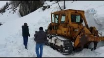 Rize'de Karla Kaplı Yayla Yolları Açılmaya Başlandı