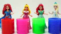 Disney Princess Colors SLIME Family Finger Bath Time Nursery Rhymes Play Doh Ice Cream