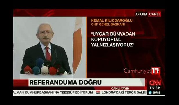 Kılıçdaroğlu: Erdoğan, 'El Kaide'den ben sorumluyum, IŞİD'den ben sorumluyum' bunu mu demek istiyor?