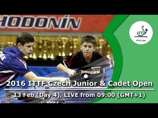 2016 ITTF Czech Junior & Cadet Open Day 4