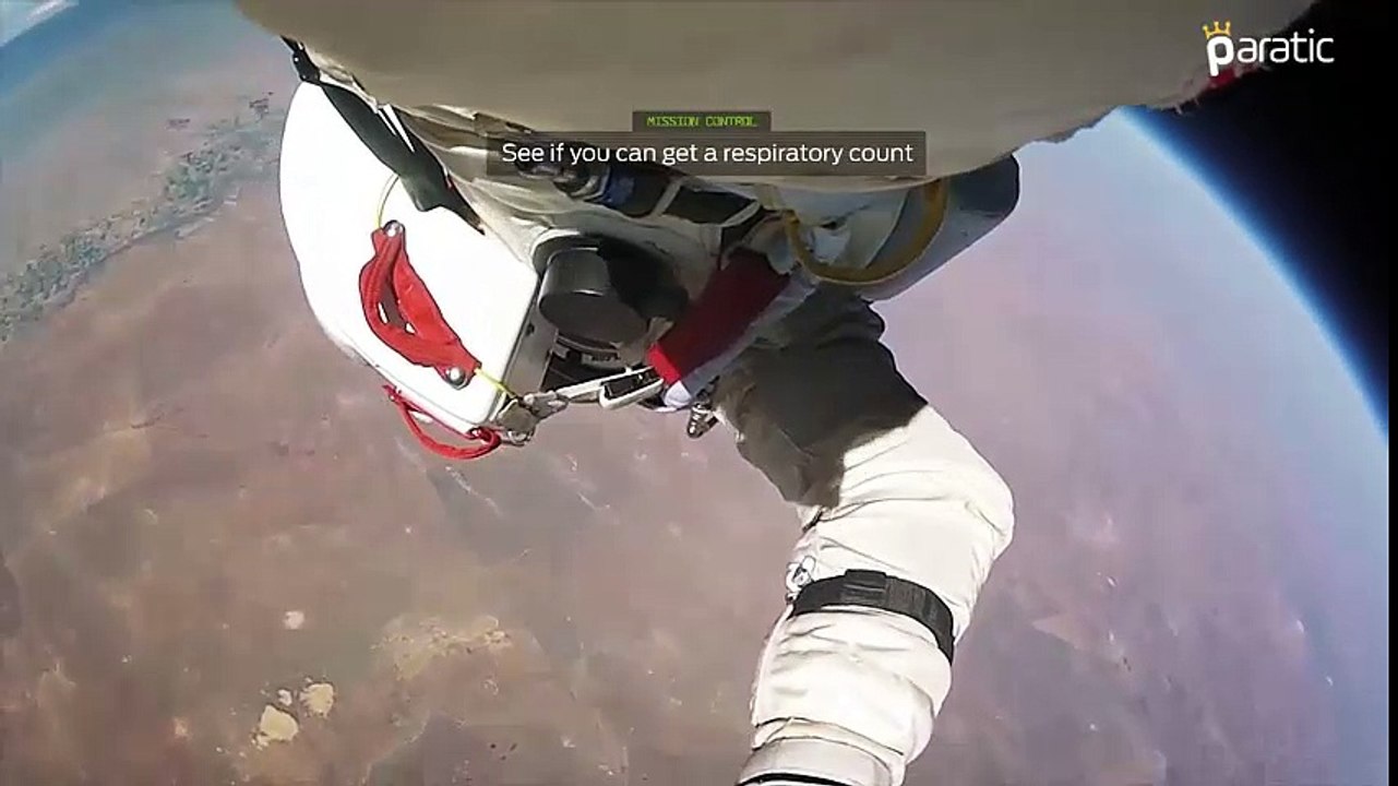 Felix Baumgartner'in Uzay Boşluğundan Dünyaya Atlayışı - paratic.com