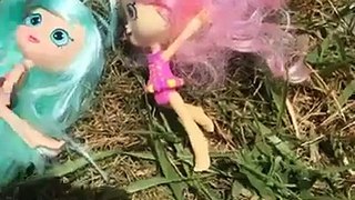Shoppies Doll Peppa Mint Unboxing Shopkins Season 4 & 3 5 Packs in Fridge - Cookieswirlc V