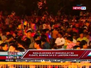 Descargar video: SONA: Naglalakihan at makukulay na floats, bumida sa U.P. Lantern Parade