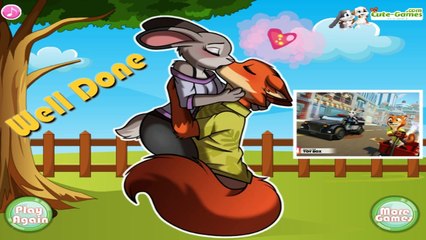 Disney Zootopia Nick & Judy Secret Kissing Lovely Game For Little Kids