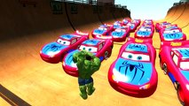 Spiderman y El Increíble Hulk con Rayo Mcqueen de coches de Disney Mickey Mouse Vivero