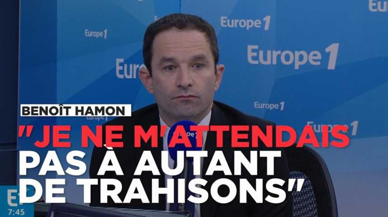 Benoît Hamon : "Je ne m'attendais pas à autant de trahisons"