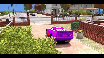 Frozen Princess Anna Of Arendelle playing with a Custom Pink Lightning McQueen Cars! (Froz