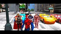 Disney Cars Lightning McQueen with Avengers & Marvel Spider-Man Hulk Iron Man Epic Race HD