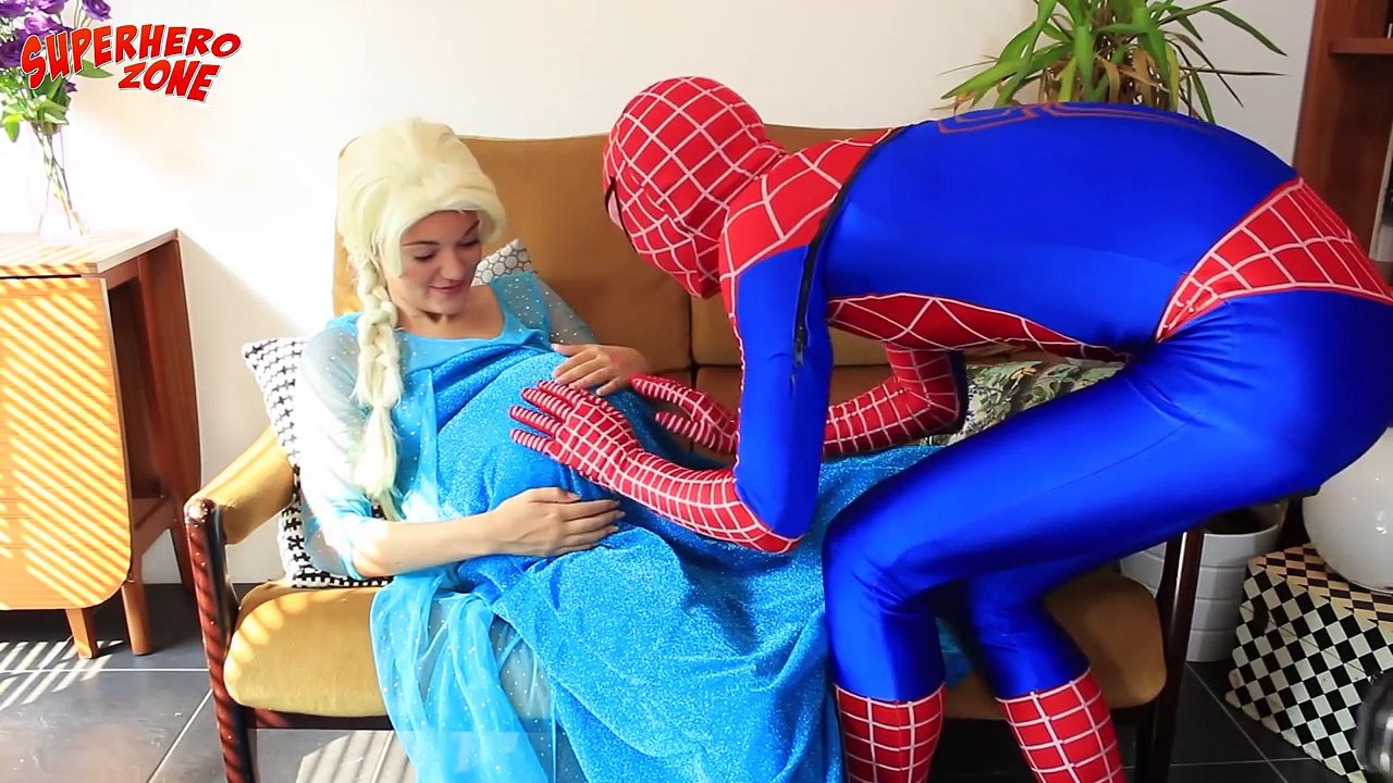 Frozen Elsa Twin Babies Become Mermaids & Spiderman vs Maleficent vs Joker Real life Merma