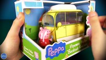 Peppa Pig Cheerful camping Toy heroes of an animated cartoon. Rabbit Rebecca and Poni Pedr