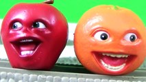 Thomas crashes into the Annoying Orange and Midget Apple!