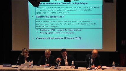 Conférence : L'enquête locale de climat scolaire, un levier au service  de la réussite des élèves