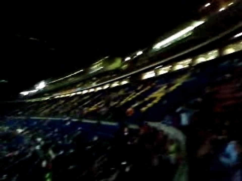 Mon entrée dans les tribunes du Camp Nou.