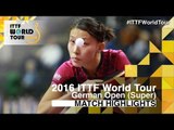 German Open 2016 Highlights: WU Yang vs ISHIKAWA Kasumi (Final)