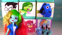 PJ Masks & Teen Titans Go! Toy Surprise Blind Boxes! Owlette, Catboy, Dory, Rainbow Dash