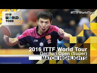 Скачать видео: German Open 2016 Highlights: FANG Bo vs SHIBAEV Alexander (R32)