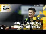 German Open 2016 Highlights: STEGER Bastian vs LI Ping (Pre)