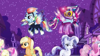 My Little Pony Mane 6 Transforms into Crystal Ponies - MLP Coloring Videos For Kids