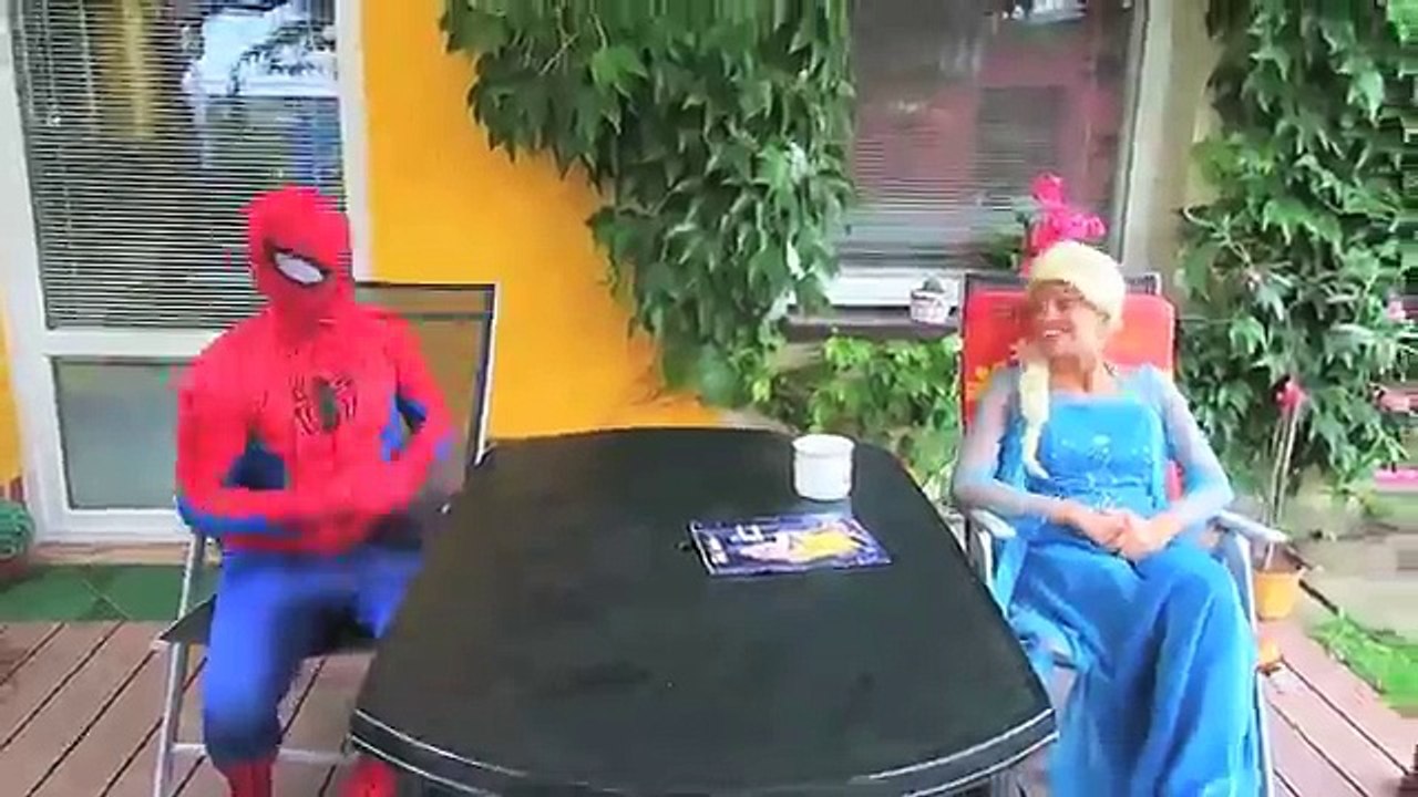Frozen Elsa & Spiderman vs POOP PRANK! w/ Joker, Mermaid, Maleficent, Hulk, Poison Ivy Superhero Fun