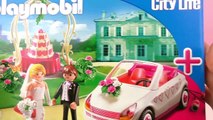 Playmobil Hochzeitspaar mit Auto Traumhochzeit mit Pavillon und Rosen Aufbau