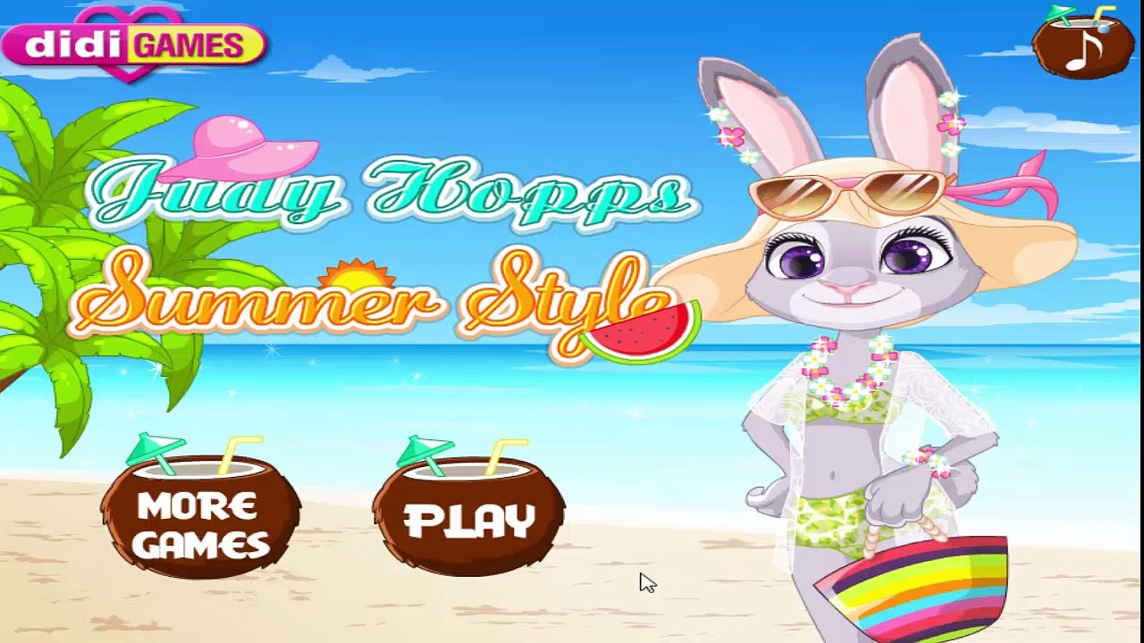 Disney Zootopia - Judy Hopps Summer Style - Zootopia Games For Children and Babies