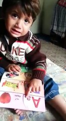Pakistani cute baby cry and study  mom 2017 YouTube