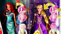 Disney Princess Dancing Glitter n Lights Mermaid Ariel & Rapunzel Barbie Dolls Light Up P