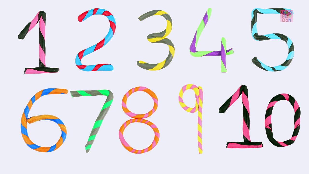 Learn Numbers with Play Doh Stop Motion for Kids _ Candy Sticks Number _ Learn trrfgf