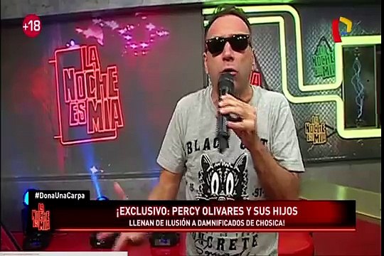 Percy Olivares llevó ayuda a los damnificados de Chosica