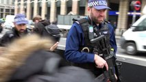 Heavy police presence in Westminster on Friday