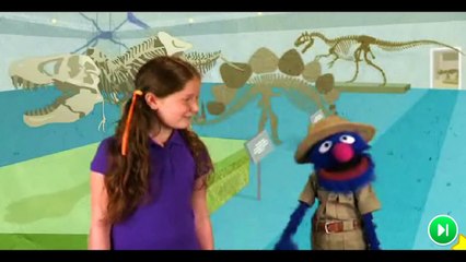 Sesame Street Dig For Dinosaurs game with Grover and Amber