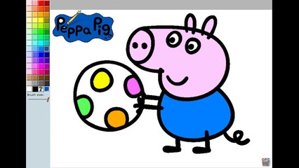 Peppa Pig Paint & Color Games | Peppas Paintbox | Kids & Baby Video