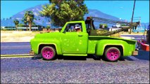 Color Police Tow Truck with Spiderman Fun Cars Cartoon Nursery Rhymes Songs for Kids and C