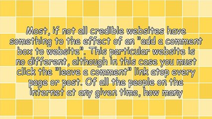 Add A Comment Box To Website - Who Uses Them and Why?
