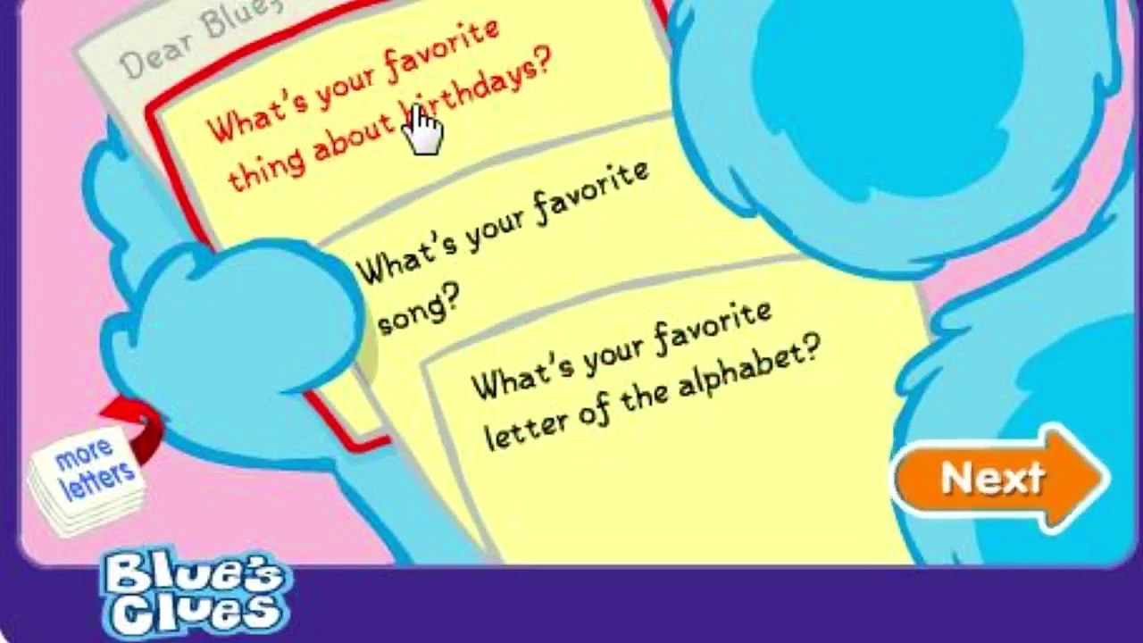 Blue Answers Your Questions - Blues Clues Nickelodeon - NickJr Nickelodeon Games