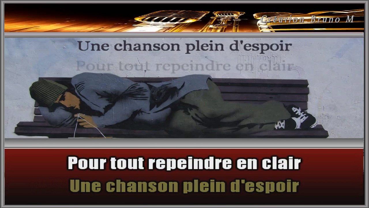 Les enfoirés - Juste une p'tite chanson KARAOKE / INSTRUMENTAL