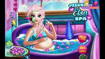 Play free online dress up game for girls Pregnant frozen Elsa Spa Frozen Games