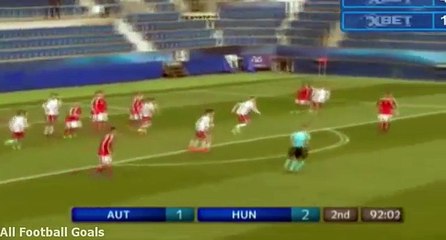 Levente Szabo Goal - Austria U19 vs Hungary U19 1-3 - UEFA Euro Under-19 qualification 24-03-2017 HD