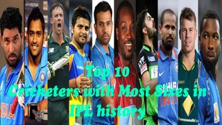 Top 10 Cricketers with Most Sixes in IPL history