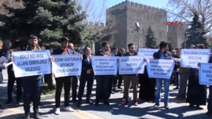 Kayseri'de Sp'lilerden Israil'e 'Ezan Yasağı' Protestosu