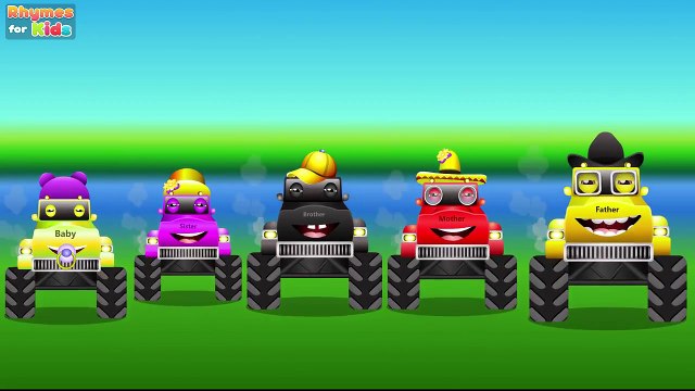 Mega Gummy Bear Crying Crashed with Monster Truck! Finger Family Nursery Rhymes for Kids